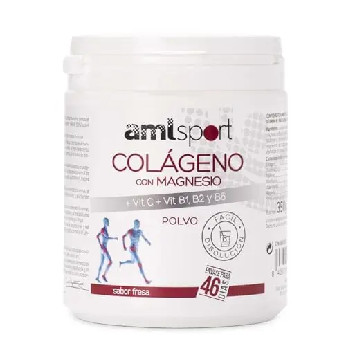 AMLsport Colágeno Hidrolizado con Magnesio y Vitaminas B - 46 días