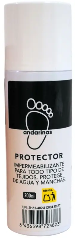 Andarinas Protector Impermeabilizante para todo tipo de tejidos 200 ml