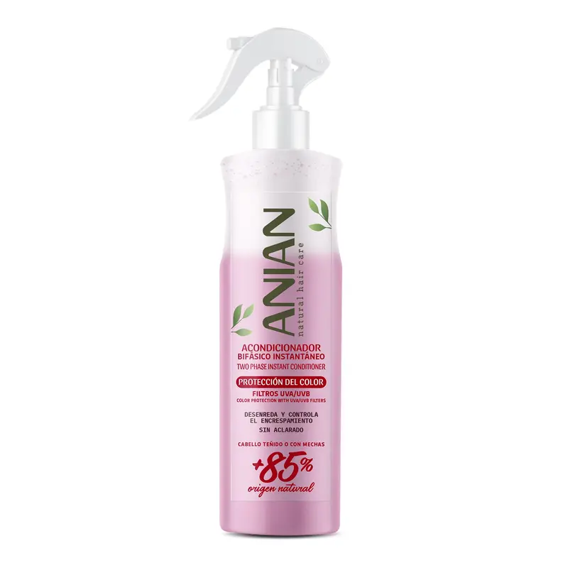 Anian Acondicionador Bifásico Sin Aclarado 400ml - Protección Color y Brillo