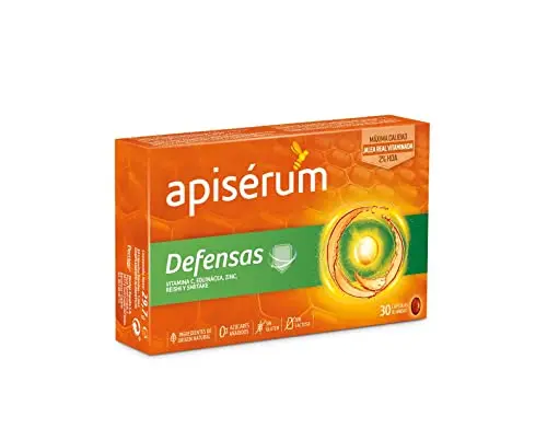 Apisérum Defensas - Jalea Real, Vitamina C y Hongos - 30 Cápsulas