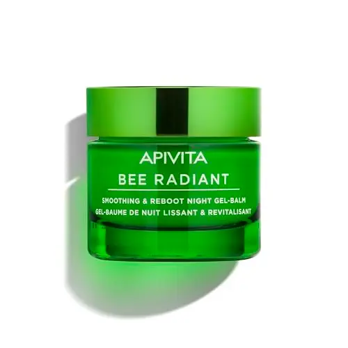 Apivita Bee Radiant Gel-Bálsamo de Noche - Restauración con Peonía y Propóleo