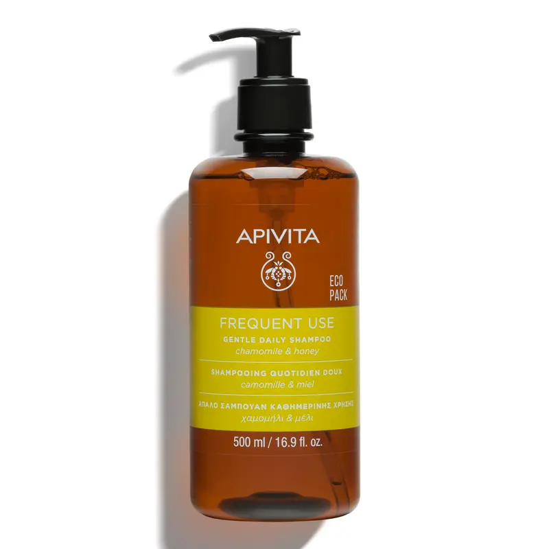APIVITA Champú Suave Diario con Camomila y Miel - 500 ml