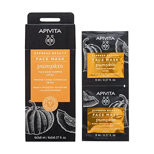 Apivita Express Beauty Mascarilla Facial Detox Calabaza 2x8ml