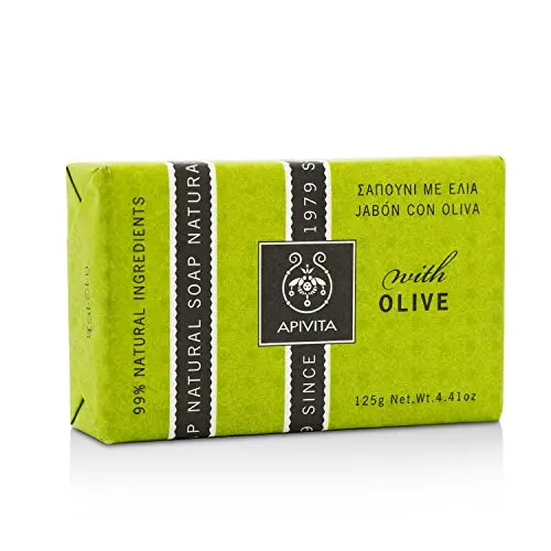 Apivita Jabón Natural con Oliva 125 gr - Limpieza Suave