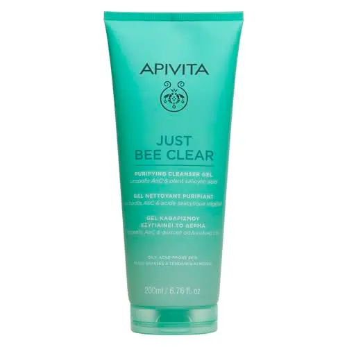 Apivita Just Bee Clear Gel Limpiador Purificante 200ml - Pieles Grasas y Acneicas
