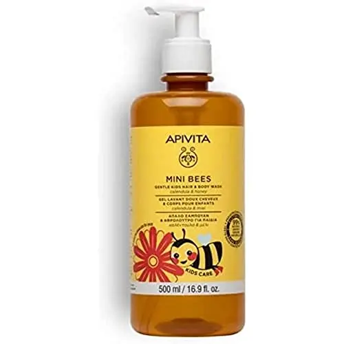 Apivita Kids Gel-Champú Suave Caléndula y Miel 500ml - Hipoalergénico