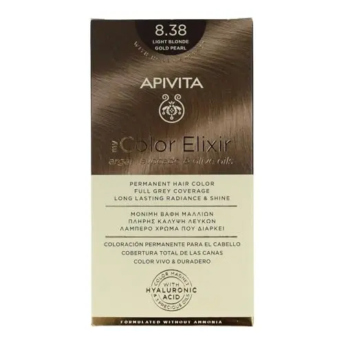 Apivita My Color Elixir 8.38 Rubio Claro Dorado Perlado - Coloración Permanente
