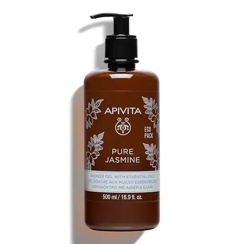 Apivita Pure Jasmine Gel de Baño y Ducha Hidratante - 500ml Ecopack