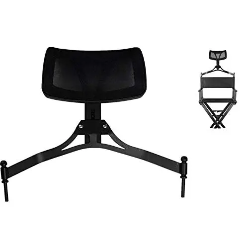 Apoyacabezas para silla de maquillaje plegable aluminio negra
