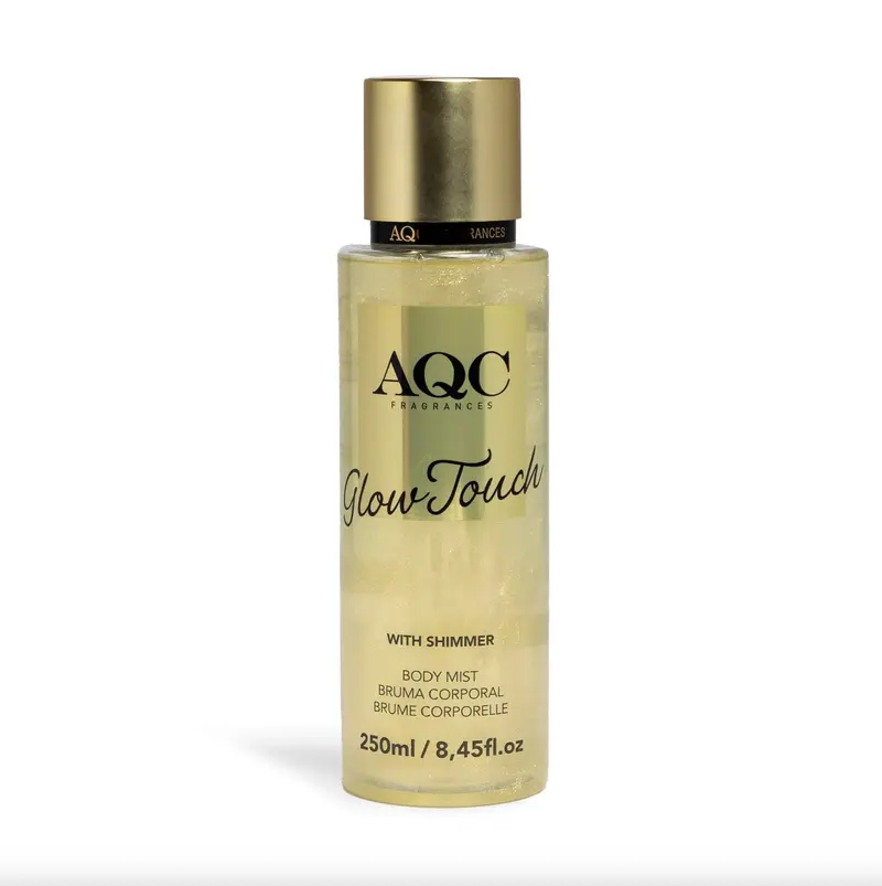 AQC Fragrances Shimmer Body Mist Gold Brillo 250 ml - Spray Corporal con Partículas de Oro