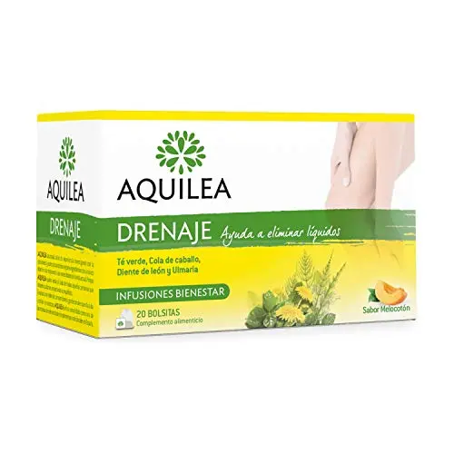 Aquilea Drenaje - Infusión de Hierbas 20 Sobres con Té Verde y Diente de León
