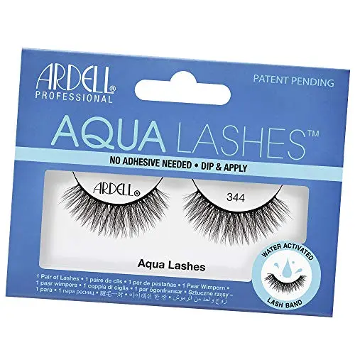 Ardell Aqua Lashes 344 - Pestañas Postizas sin Pegamento con Banda Activada por Agua