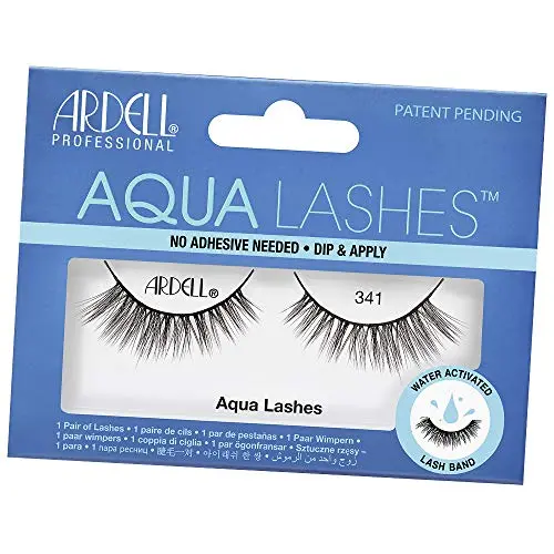 Ardell Forever Living Aqua Lashes 341 - Pestañas sin pegamento con banda negra delineadora
