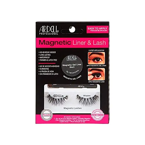 Ardell Magnetic Liner & Lash Wispies - Kit Pestañas Magnéticas con Gel