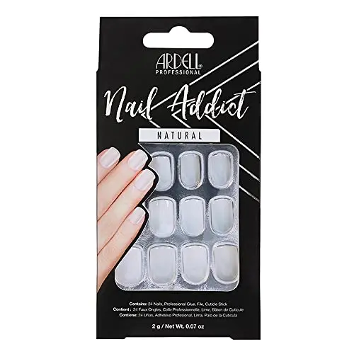 Ardell Nail Addict Natural Squared - Uñas Postizas 24 unidades