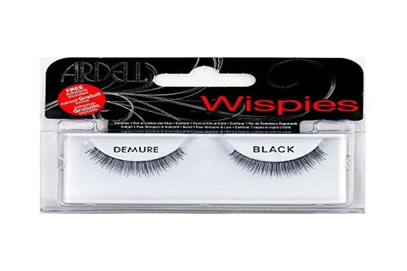 Ardell Wispies Demure Black - Pestañas Postizas con Pegamento