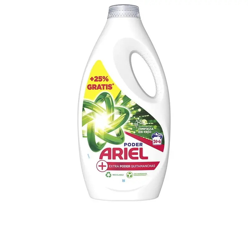 Ariel Extra Poder Quitamanchas Detergente Líquido 50 Dosis