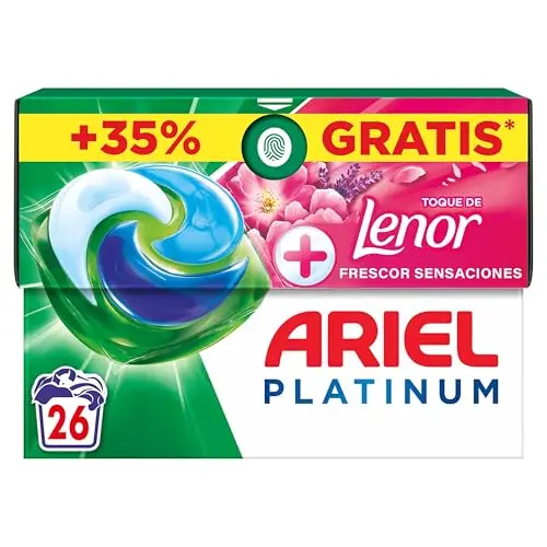 Ariel Pods Platinum Detergente Lavadora 26 Cápsulas - Frescor Sensaciones