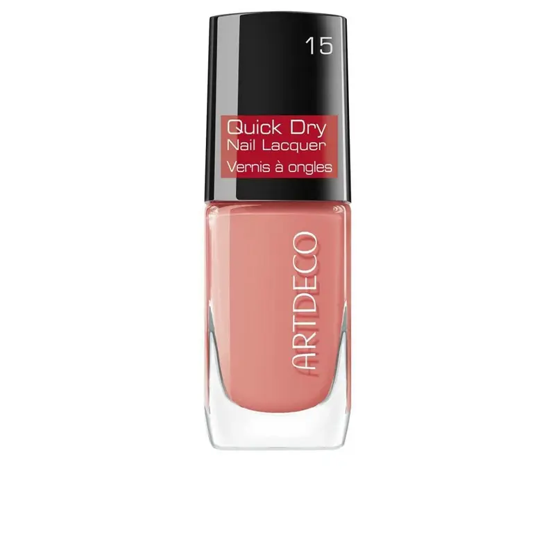 ARTDECO Quick Dry Nail Lacquer #15 Coral Charm - Esmalte de Uñas de Secado Rápido 10ml