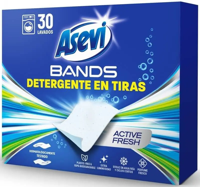 Asevi Detergente en Tiras Active Fresh 30D