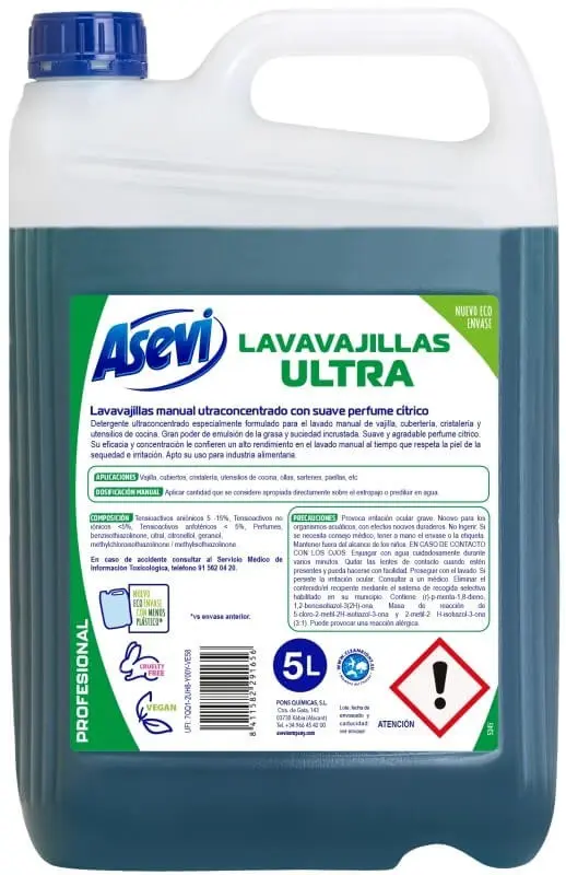 Asevi Lavavajillas Profesional Ultra 5L