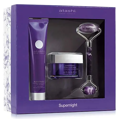 Atashi Cofre Belleza Ritual Regenerador Nocturno - Desmaquillante + Mascarilla + Roller Jade