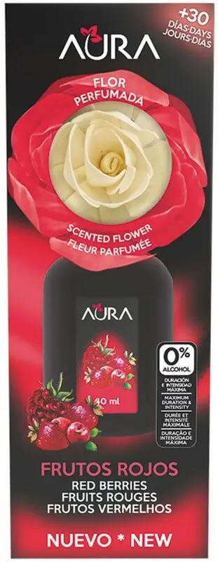 Aura Ambientador Flor Frutos Rojos 40 Ml