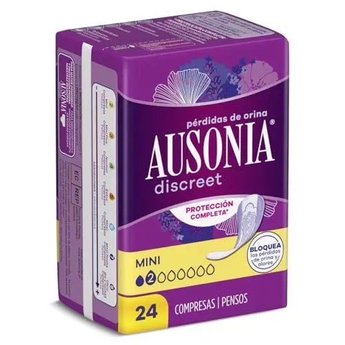 Ausonia Discreet Mini Compresas Incontinencia 24 ud - Protección Ultrafina