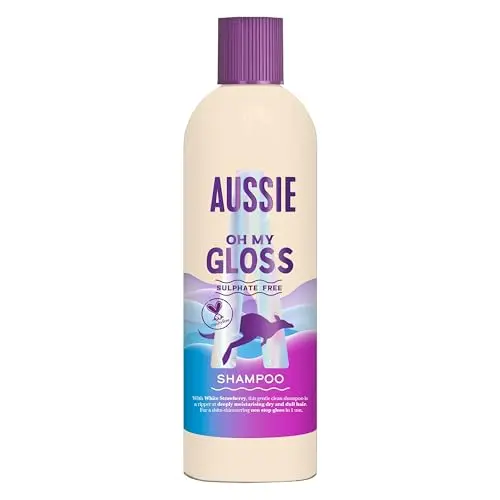 Aussie Oh My Gloss Champú Hidratante 300ml - Brillo Intenso sin Sulfatos
