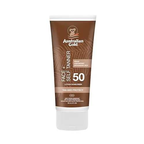 Australian Gold Face Self Tanner SPF50 - Protector Solar Facial Autobronceador 88ml