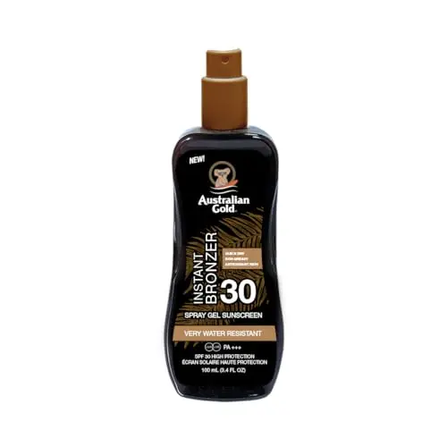 Australian Gold SPF30 Spray Gel con Bronceador Instantáneo 100ml