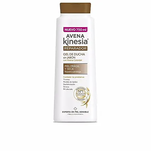 Avena Kinesia Gel de Baño Reparador 750ml - Gel de Ducha Nutritivo con Avena Coloidal