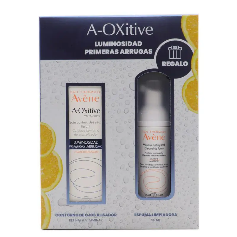 Avene a-oxitive crema ojos 15ml+ espuma limpiadora