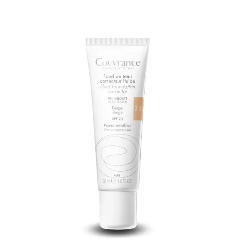 Avène Couvrance Base de Maquillaje Fluida SPF20 Beige 30ml - Pieles Sensibles