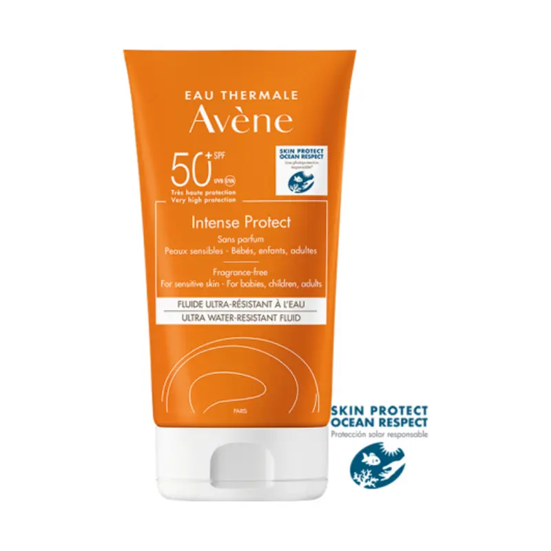 AVENE SOLAR SPF50+ INTENSE PROTECT FLUIDO SIN PERFUME 150ML