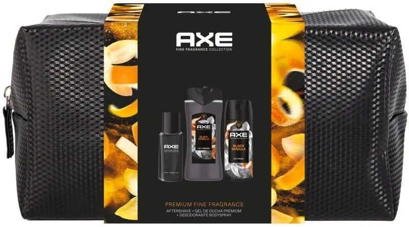Axe Black Vanilla Set de Cuidado Masculino con Neceser