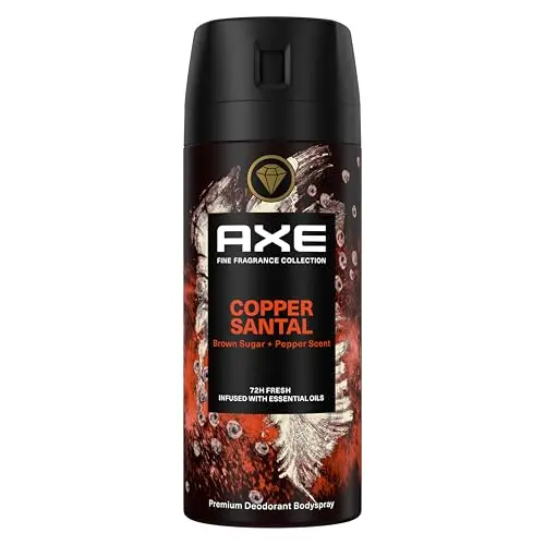 Axe Desodorante Aerosol 72h Copper Santal 150ml - Protección y Fragancia para Hombre