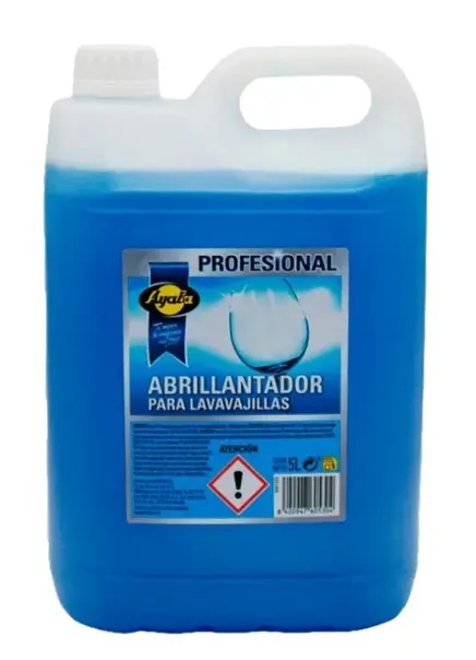 Ayala Abrillantador Para Lavavajillas Profesional 5L - Cristalería y Vajilla Impecable Sin Esfuerzo
