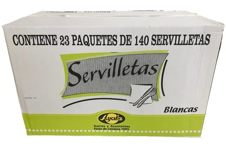 Ayala Servilletas Blancas Caja Pack 23x140U – Total 3220U