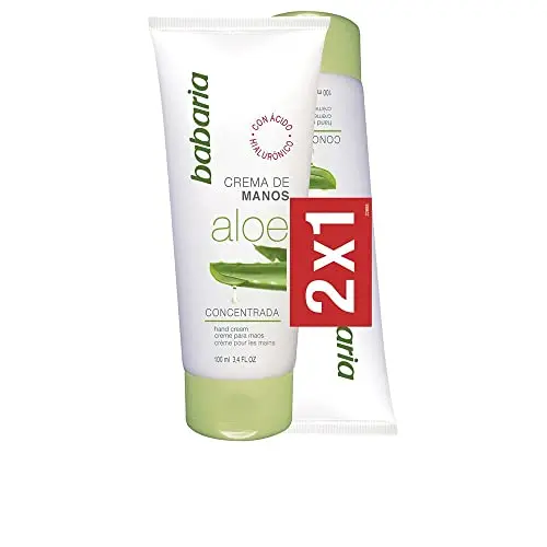 Babaria Aloe Vera Crema de Manos Vegana 75ml - Pack 2 Unidades