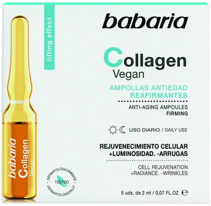 Babaria Ampollas Colágeno Vegano 2 ml X 5 Unidades