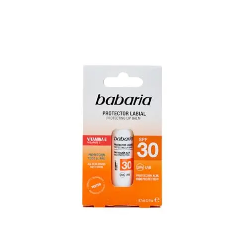 Babaria Bálsamo Labial SPF30 - Protector Solar con Aloe Vera