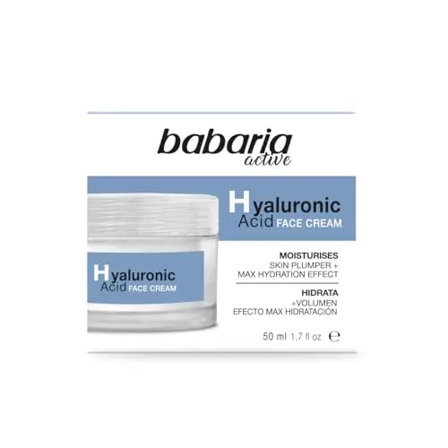 Babaria Crema Antiarrugas con Ácido Hialurónico 50ml - Hidratación Intensa
