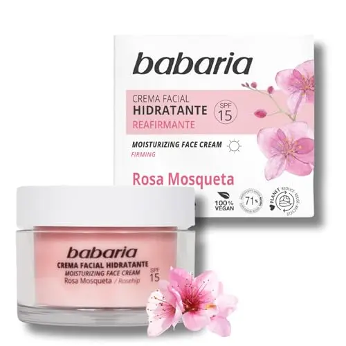 Babaria Crema Facial Hidratante 24H Rosa Mosqueta 50ml