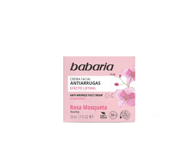 Babaria Crema Facial Rosa Mosqueta Efecto Lifting Antiarrugas 50ml