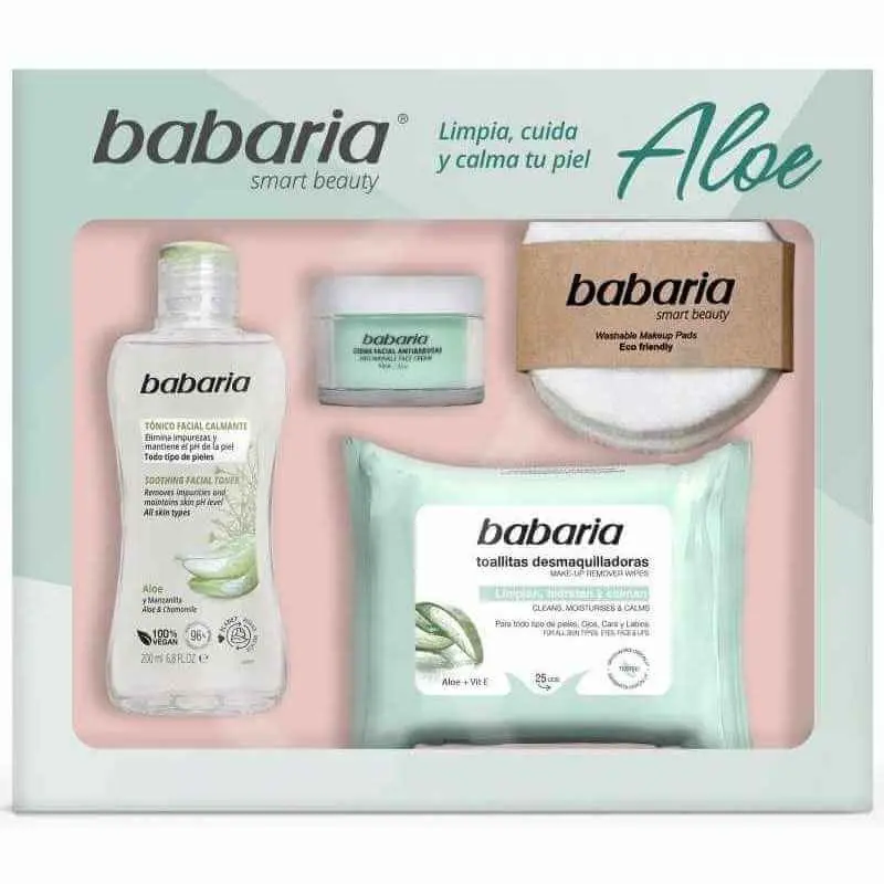 Babaria Estuche Limpieza Aloe 4 Piezas Referencia 98120