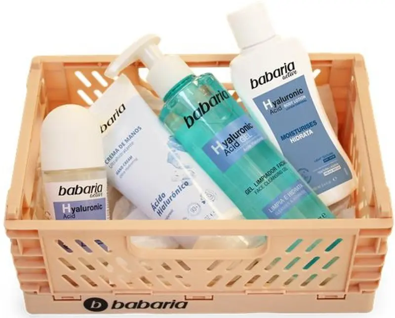 Babaria Hyaluronic Cesta de Cuidado Corporal y Facial 4 pzas