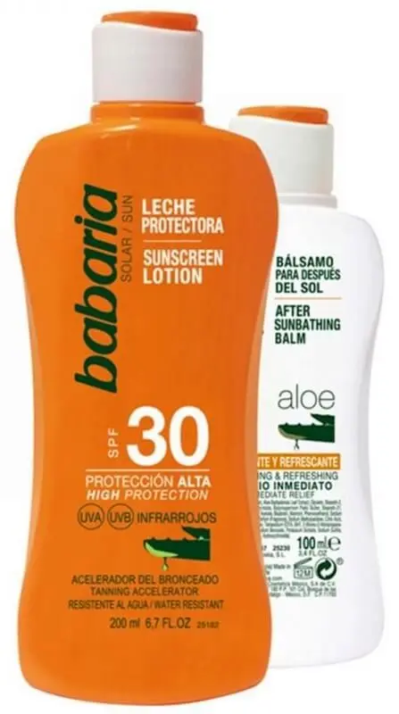 Babaria Leche Solar Protectora F30 200 ml + Aftersun