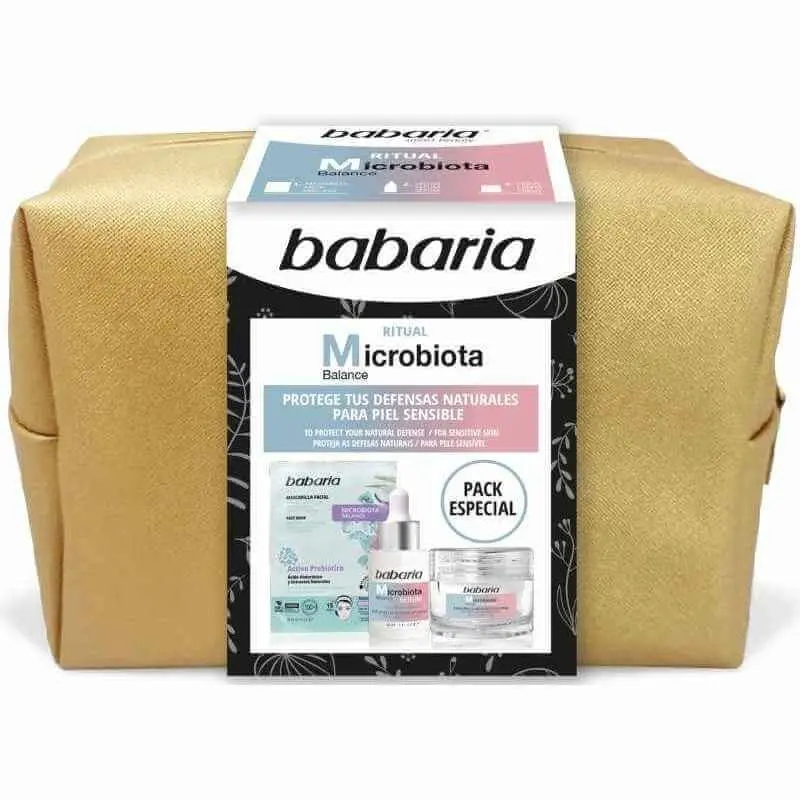 Babaria Neceser Microbiota Crema 50 Ml + Serum 30 Ml + Mascarilla Facial 20 Ml