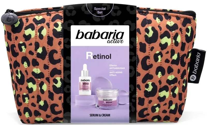Babaria Retinol Lote de Regalo Neceser Leopardo 2 Piezas
